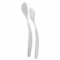 Aulica Clear Salad Servers Bulle
