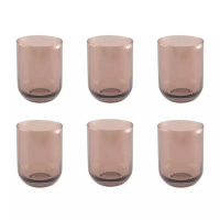 Aulica Brown Aperitive Glass - Set Of 6
