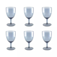 Aulica Blue Wine Glasses - Set Of 6