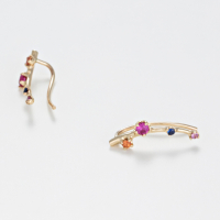 Paris Vendôme Women's 'Colorful Climb' Earrings