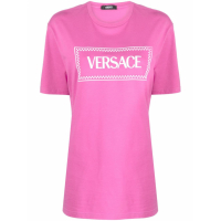 Versace Women's 'Logo Embroidered' T-Shirt