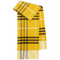 Burberry Women's 'Checkered Fringed' Wool Scarf