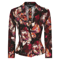 Dolce & Gabbana 'Floral Fitted-Waistline' Klassischer Blazer für Damen