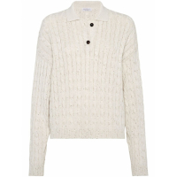 Brunello Cucinelli Women's 'Sequin-Embellished Cable-Knit' Sweater