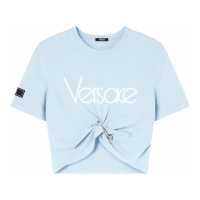 Versace Women's 'Logo' Crop T-shirt