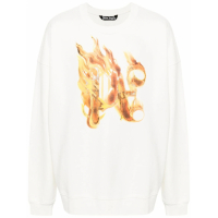Palm Angels Men's 'Logo-Flame' Sweater
