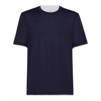 Brunello Cucinelli Men's 'Layered-Design' T-Shirt