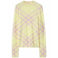 Burberry 'Check-Pattern Ribbed' Pullover für Damen