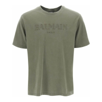 Balmain Men's 'Logo Embroidery' T-Shirt