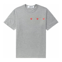 Comme Des Garçons Play Men's 'Triple Hearts' T-Shirt