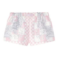 Versace 'Barocco-Print Checked' Shorts für Damen
