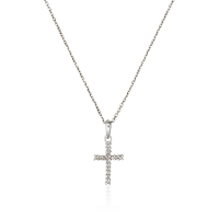 Paris Vendôme Women's 'Croix Du Bonheur' Pendant with chain
